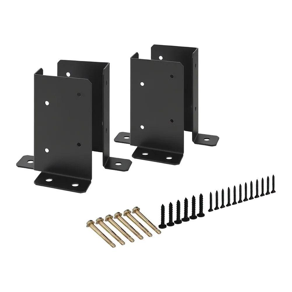 Outdoor Project Bracket Mail Box Bracket For Decking For Mailboxes Stable Support 4 Pieces Easy Installation Pre-drilled Holes