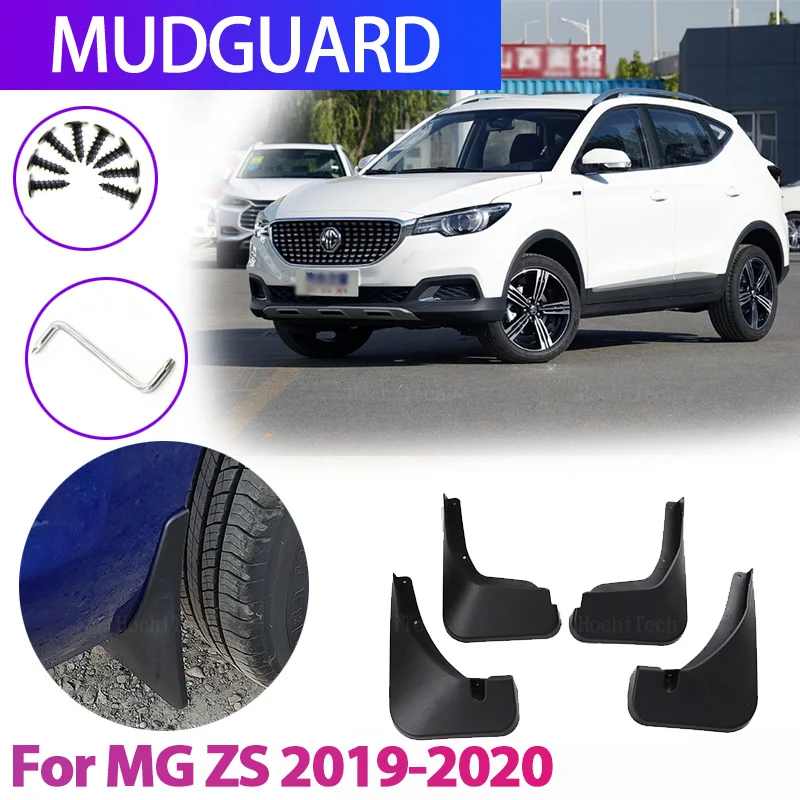 

4Pcs/set Plastic Splash Guards Fender Mud Flaps Mudguards For MG ZS pre-facelift 2018 2019 2020 Mudflaps Splash Guards Mud Flap