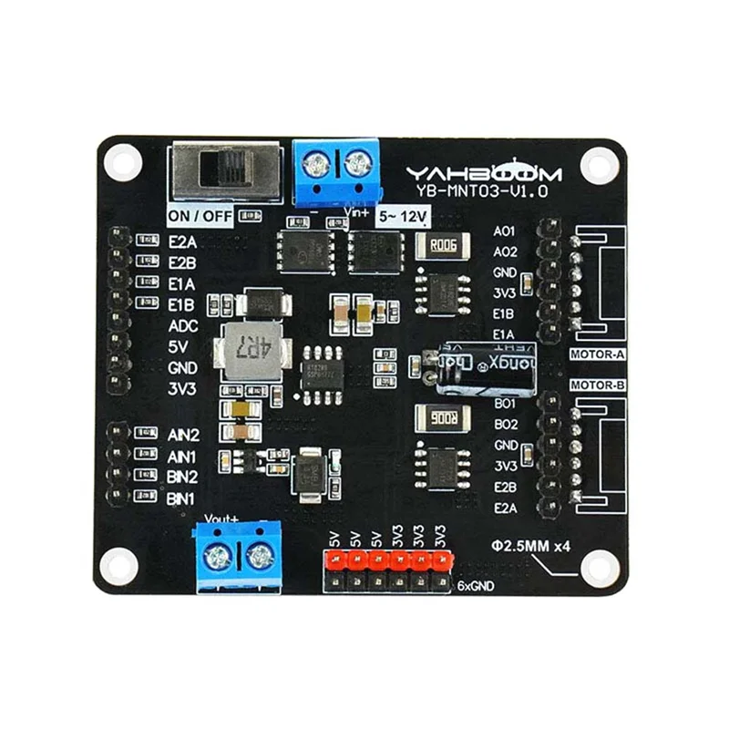 T8236 Dual-Channel DC Motor Drive Module Robot Car Electronic Design Competition Dedicated Module with Power Cable