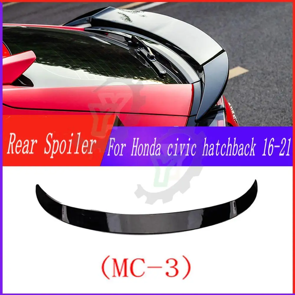 For Honda civic hatchback FK7 2016 2017 2018 2019 2020 2021 JDM modification Car Rear Trunk Spoiler Rear Wing Lip Trim