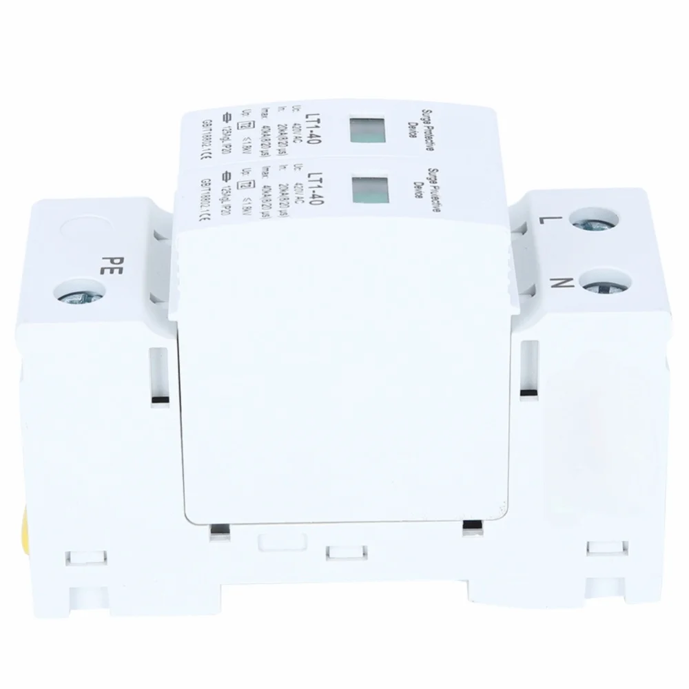 

Rail Installation 40kA Protection Device 2P 420VAC White Arc Module Anti-Thunder Module Company Installation