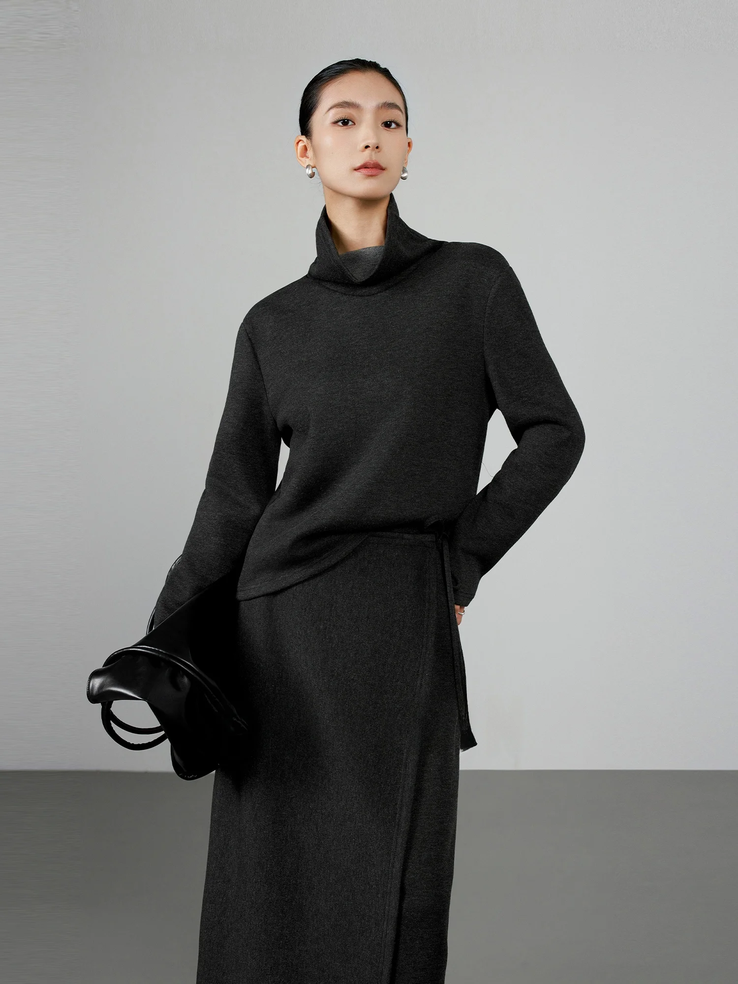 

Оригинальная утепленная толстовка Chivirin с высоким воротником, женская осенне-зимняя новинка, нейтральная винтажная толстовка с капюшоном