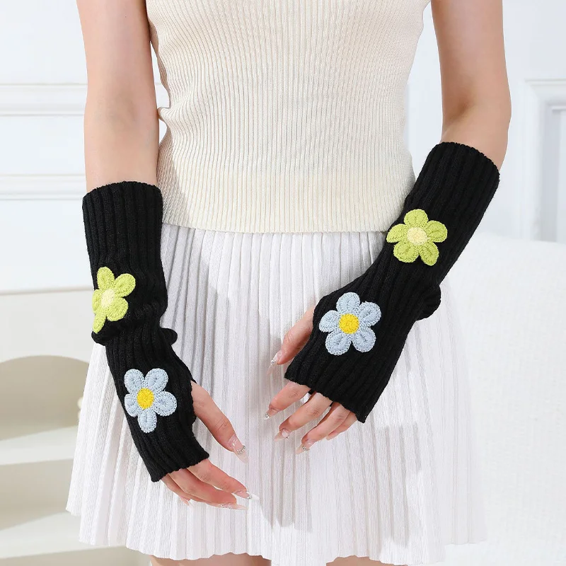 Fingerless Glove Knit - Aksesoris Y2k Sarung Tangan Setengah Jari