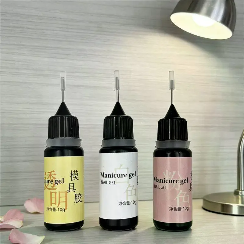 /Kuz/1Pcs 10g Nail Art Mold Glue With Fast Curing High Hardness And No Prep Needed For Home Manicure Salon Nail Art DIY Creation
