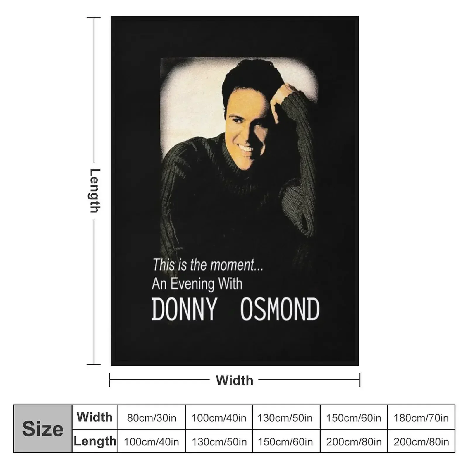 Vintage Donny Osmond. Throw Blanket Weighted Picnic Blankets