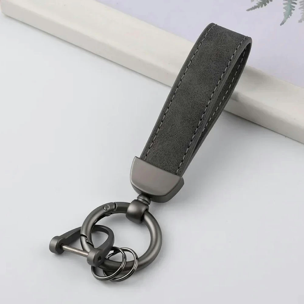 Personalized PU Leather Key Strap with Custom Text