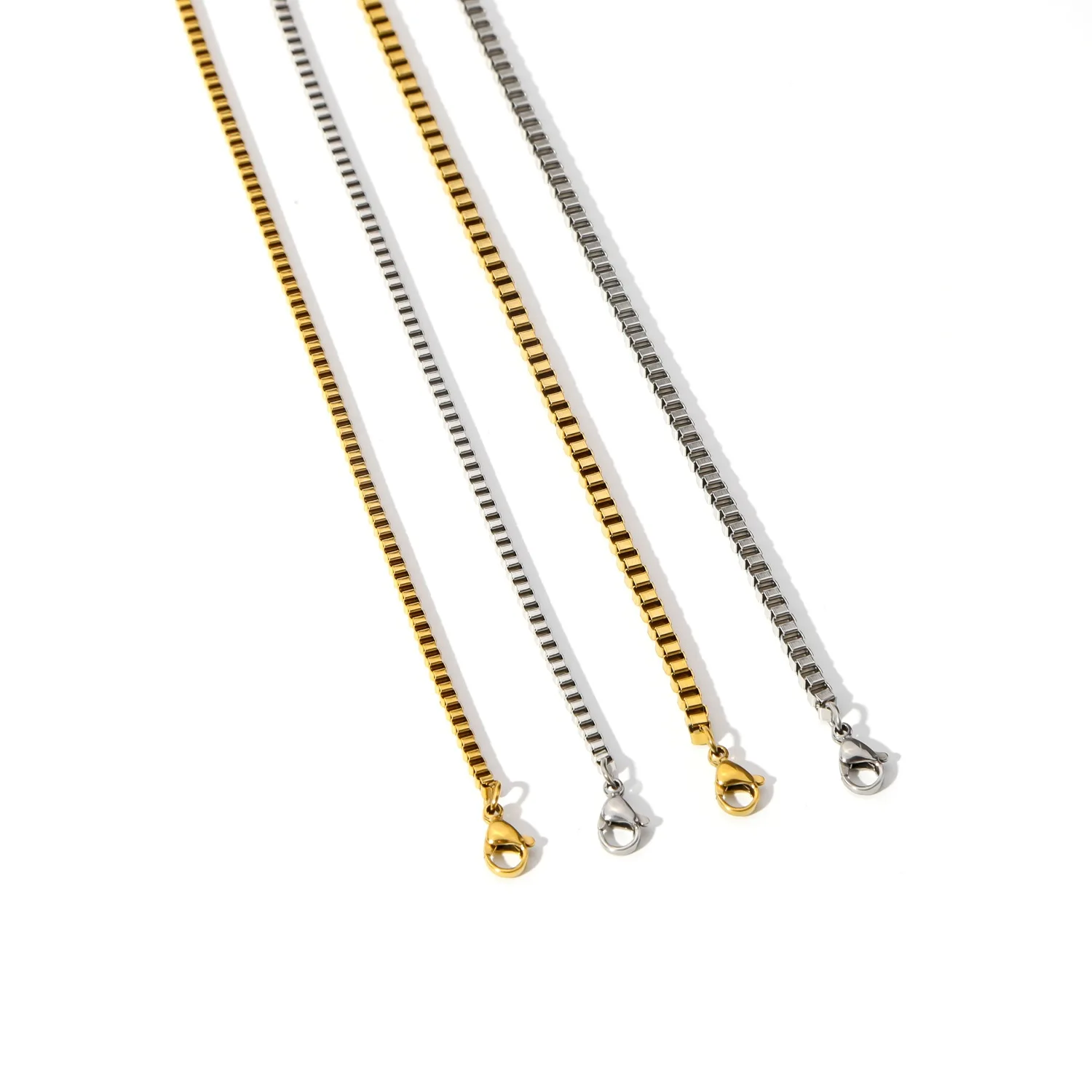 Hip-Hop Edelstahl-Kettenarmband Rock Herrenschmuck 18k Goldfarben plattiert Accessoires Geschenke – Detail 4