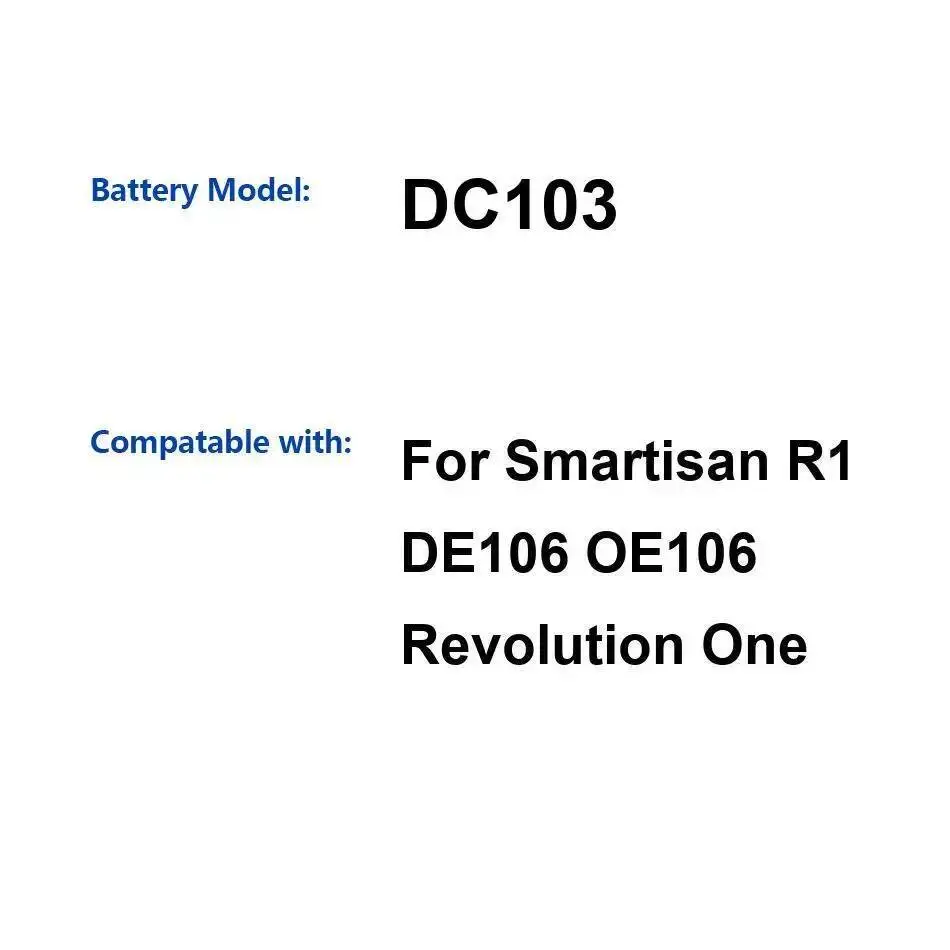 

Долговечная быстрая зарядка DC103 для Smartisan R1 DE106 OE106, аккумулятор мобильного телефона 3600 мАч