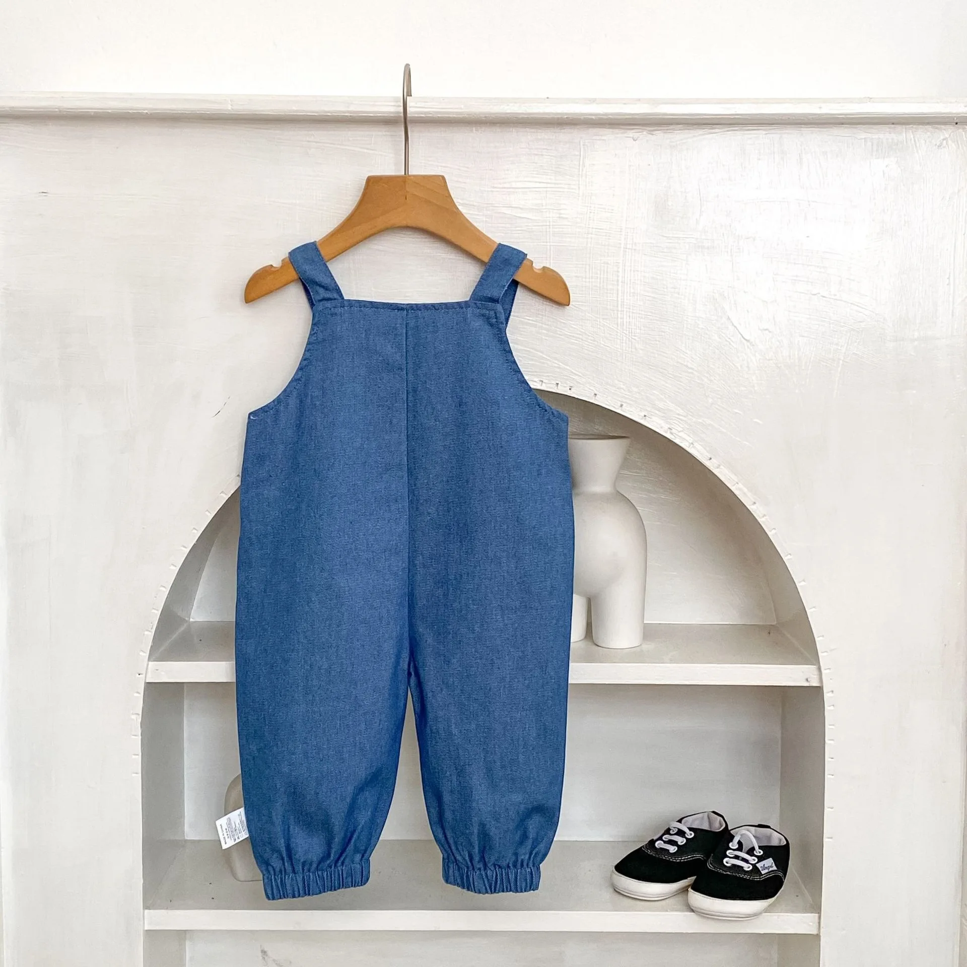 Autumn New Arrival Cute Giraffe Embroidered Overalls for Kids