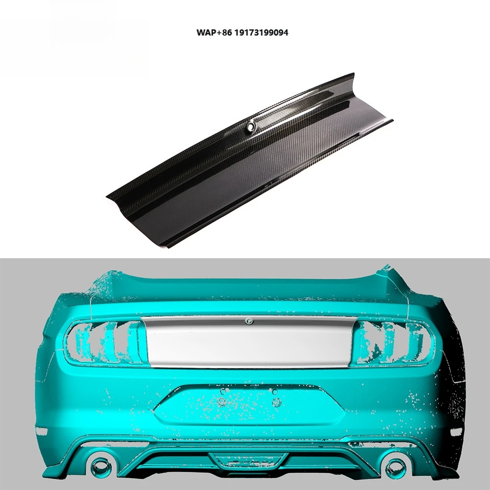 

Dry Carbon Fiber Rear Trunk Panel Exterior Trims for Mustang Shelby GT350 2018 2019