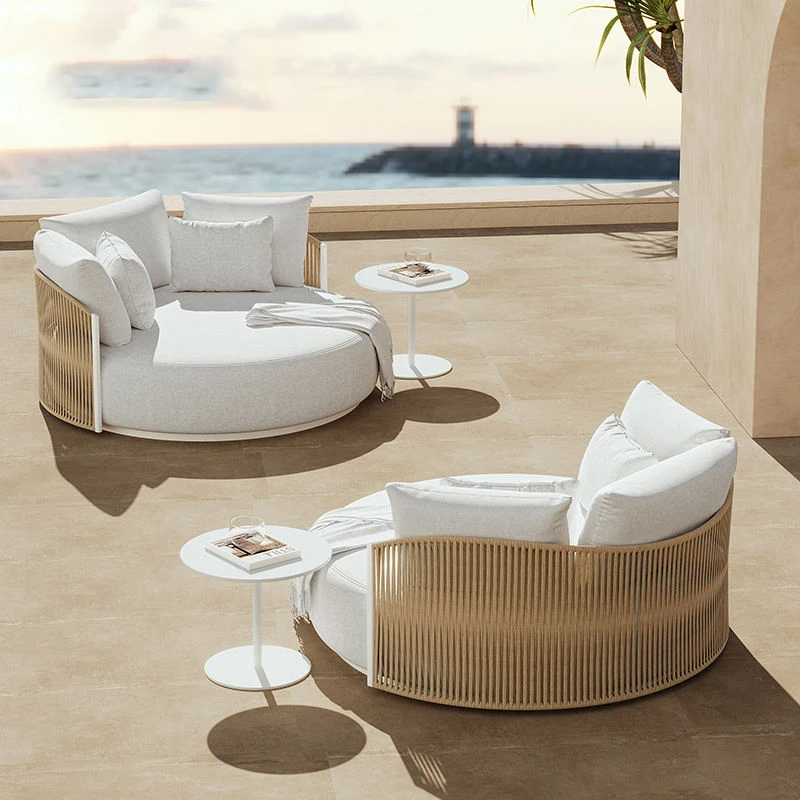 poolside furniture, aluminum loungers, patio furniture, rope loungers, metal loungers, outdoor furniture, sunbeds