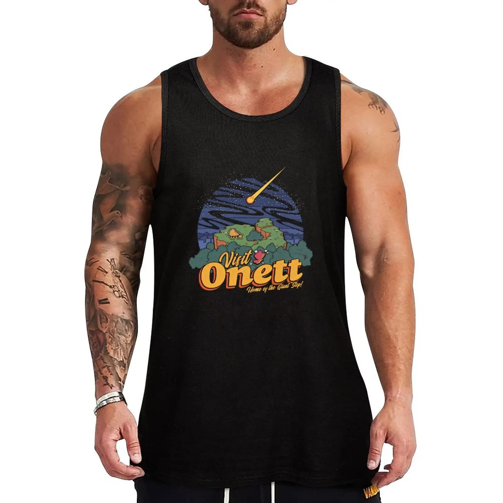 Visits Onett Tank Top Man clothes for gym T-shirt male Men's summer clothes 2024 Working vest