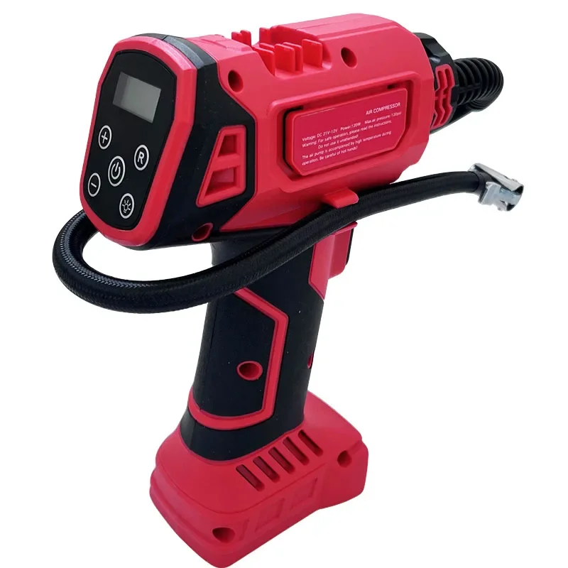 For Milwaukee 18V Battery Cordless Electric Air Pump Car Tire Automatic Inflator Handheld Air Compressor Rechargeable