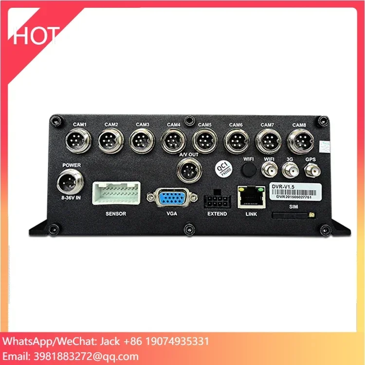 4CH AHD + 4CH IPC 1080P トラックスクールバスハイブリッドモバイルDVR（3G 4G GPS監視システム用）