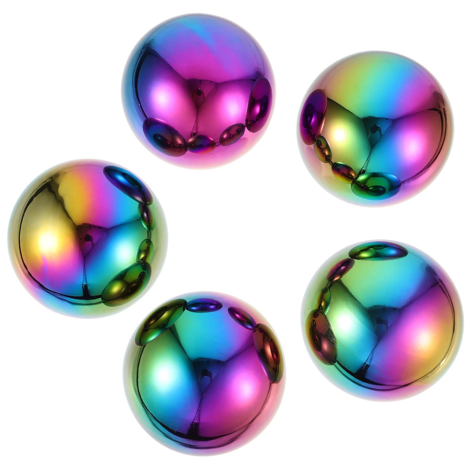 

5pcs Stainless Steel Balls 304 Grade Hollow Mirror Polished Gazing Decorative Reflective Garden Sphere 100mm Metal Ball