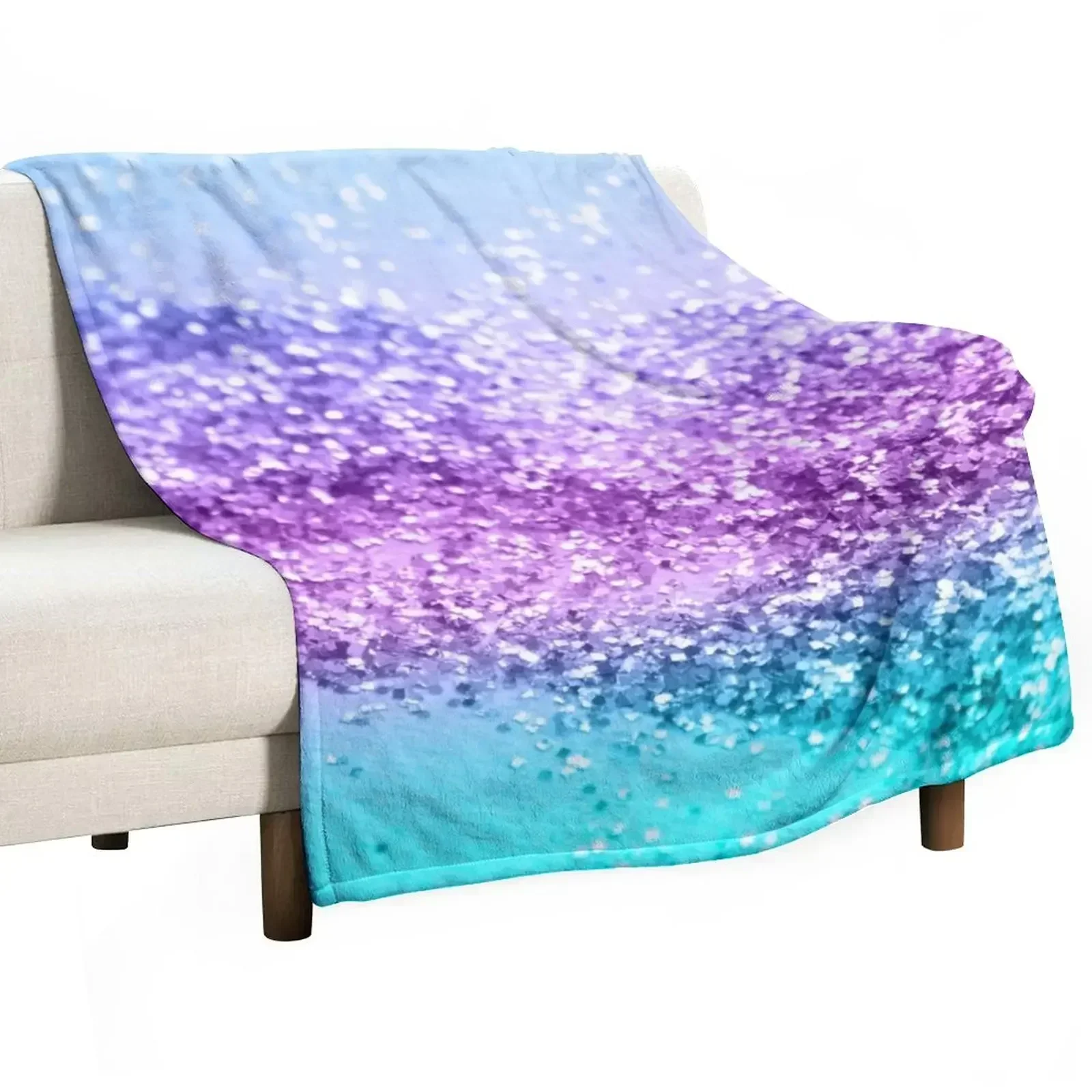 

Unicorn Girls Glitter #14 (Faux Glitter) #shiny #decor #art Throw Blanket Furry Retros Quilt valentine gift ideas Blankets