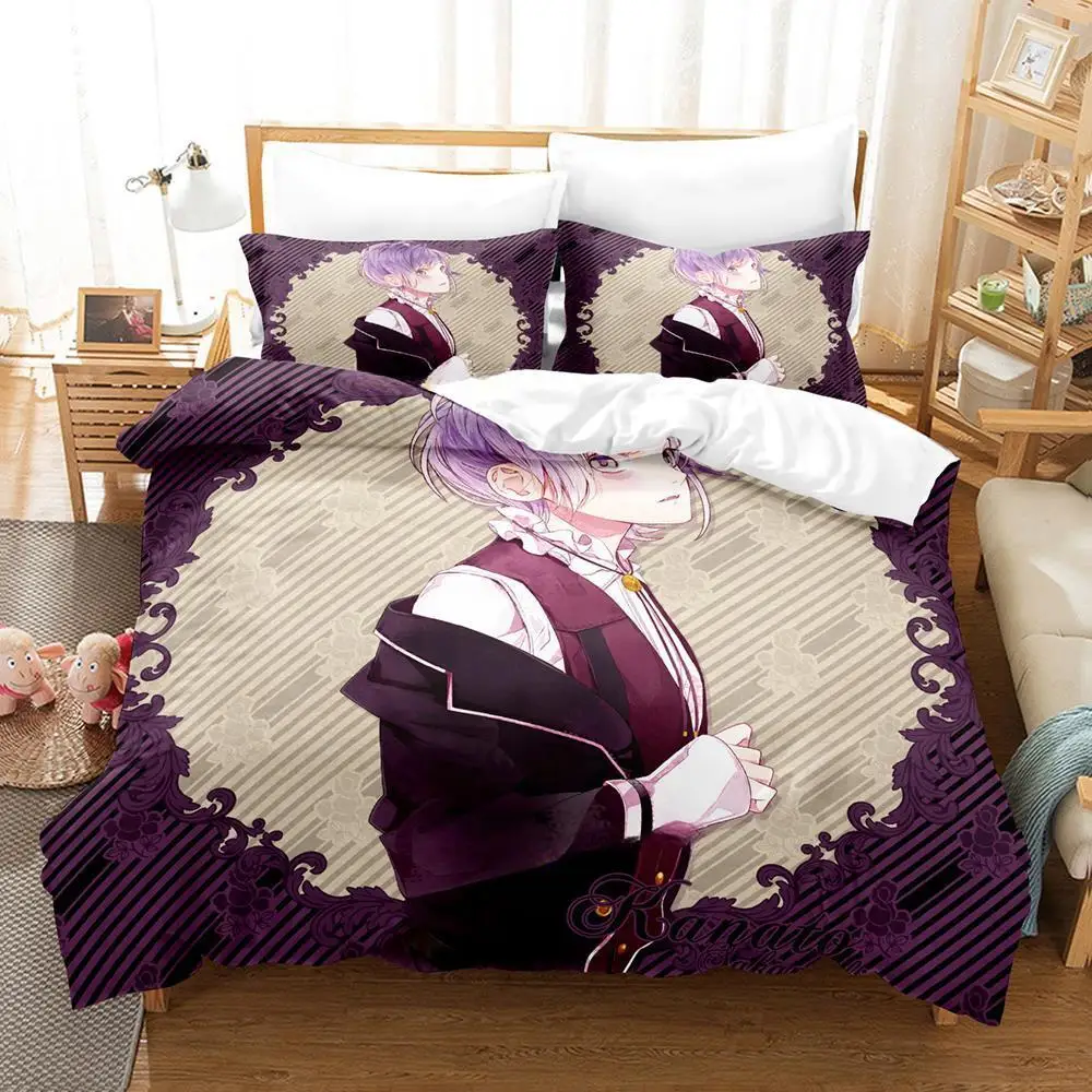 

Game Diabolik Lovers Bedding Set Single Twin Full Queen King Size Bed Set Adult Kid Bedroom Duvetcover Sets Anime Bed Sheet Set