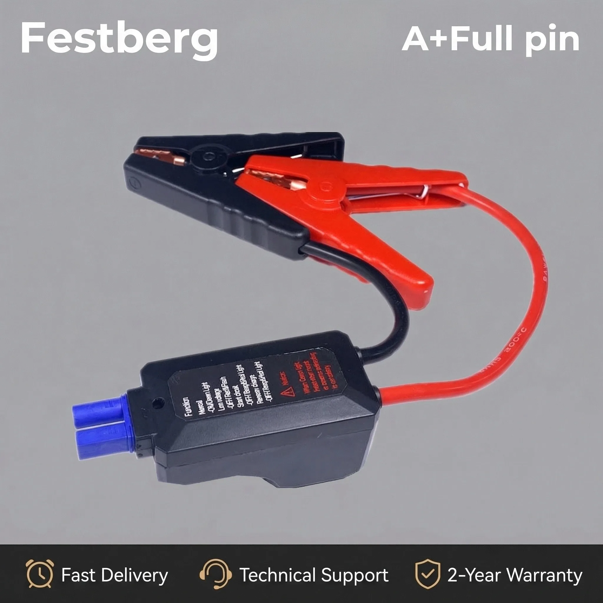 

LED Red-black Clips For Car Jump Starter Smart Booster Smart LED Lead Cable Battery Alligator Clamp Clip Emergency Indicator