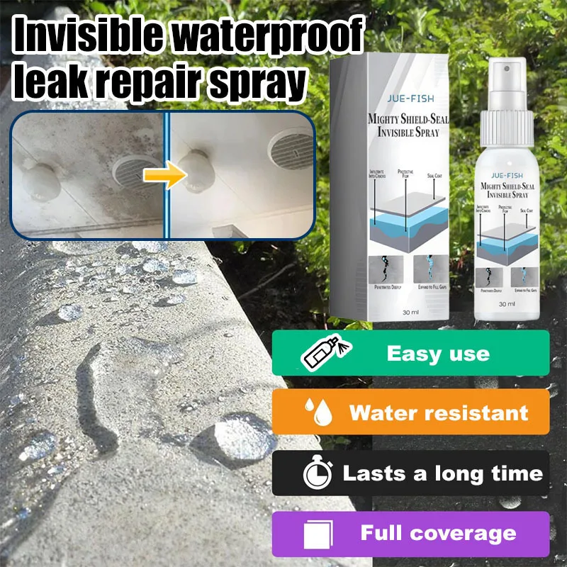 Invisible Exterior Leak Repair Penetrating Waterproofing Moistureproofing Spray for Bathroom Tiles
