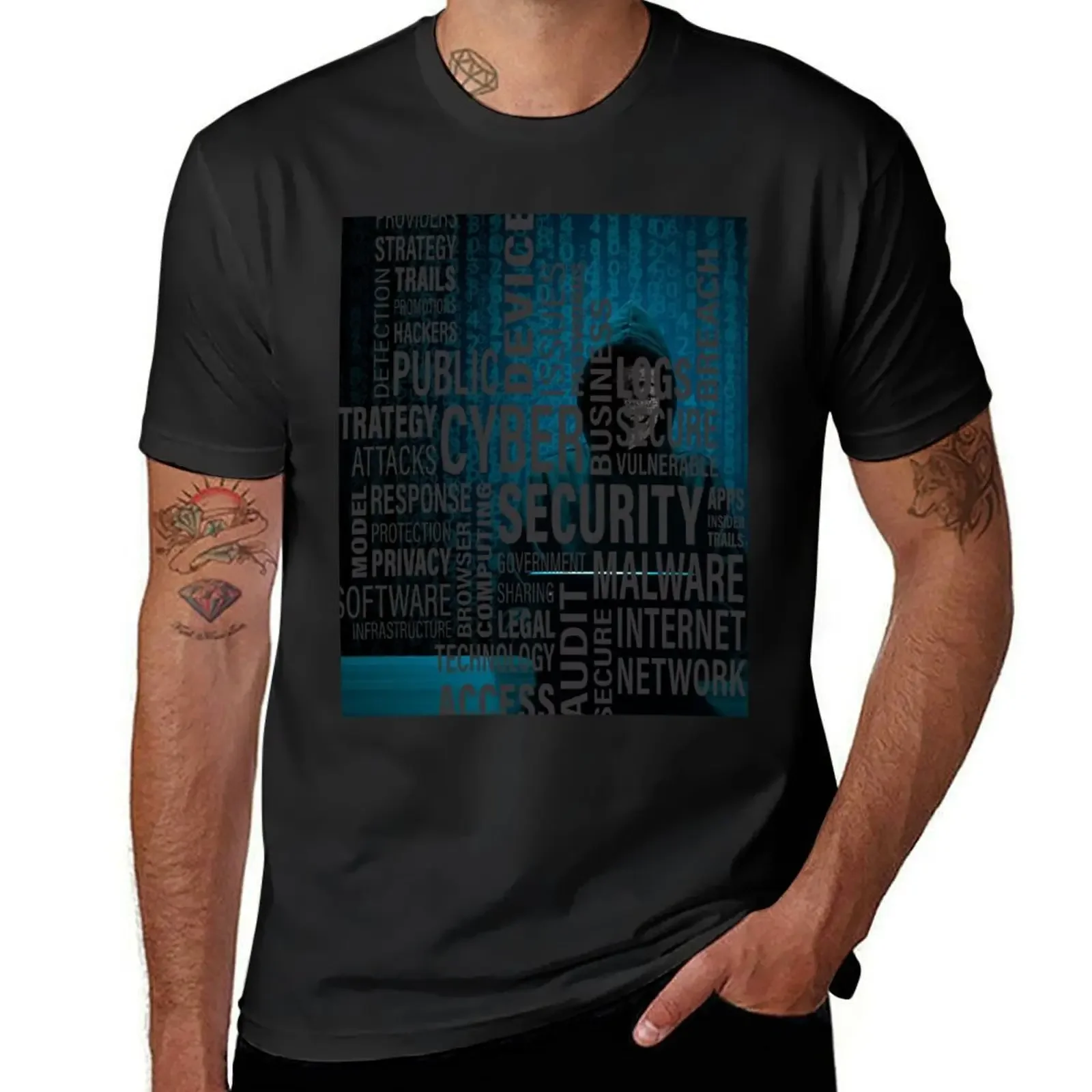 Cyber Security T-Shirt customs design your own sports fans mens champion t shirts