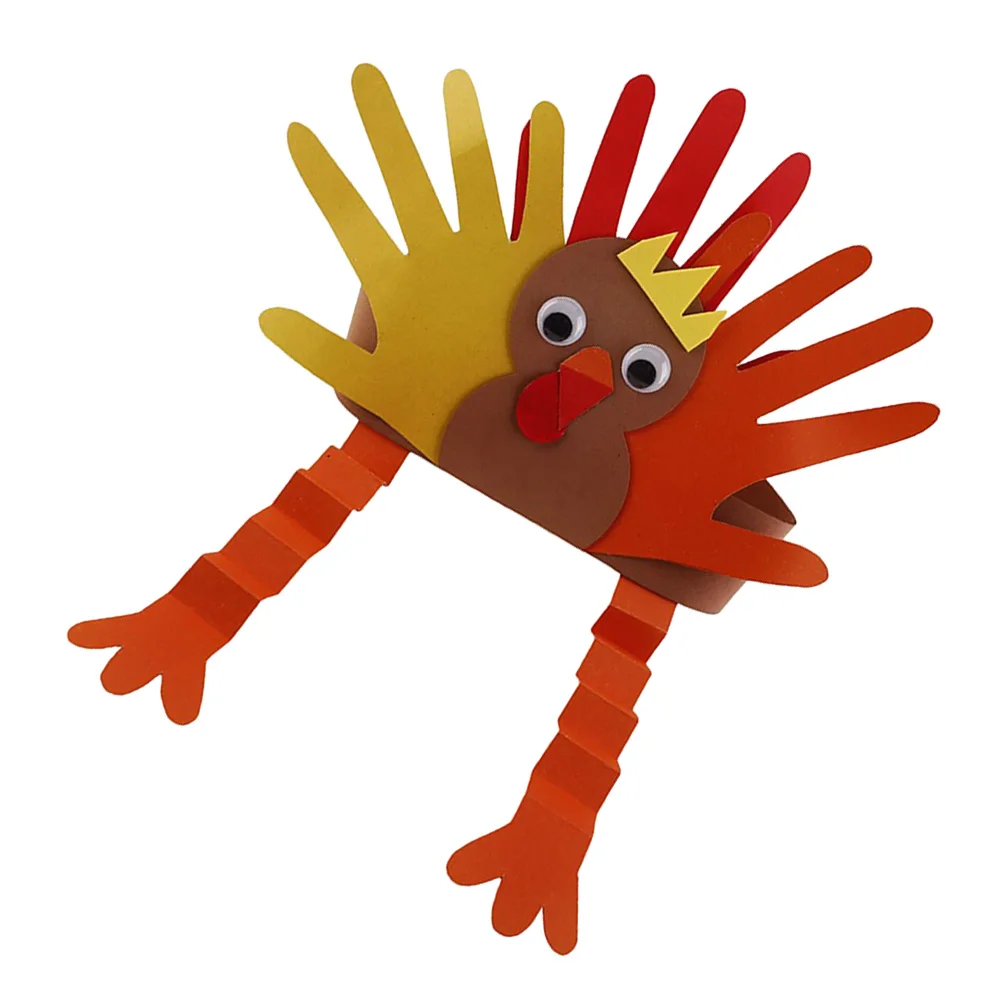 Thanksgiving Turkey Hat New Fashion Design Good Elasticity Baby Look Unique Stretchy Headwear Turkey Hat for Kids