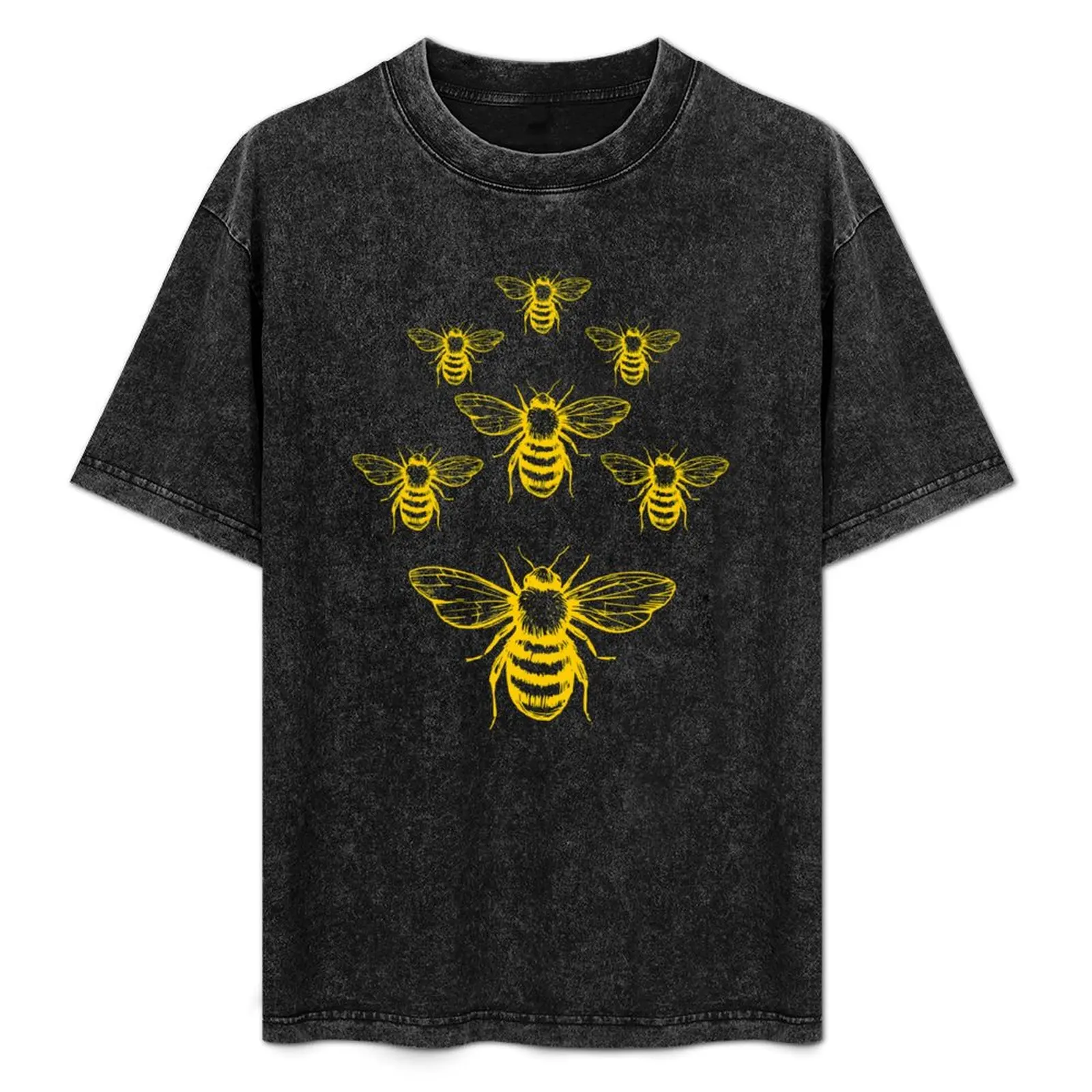 Swarm of Bees T-Shirt anime stuff shirts graphic tee tops essential t shirt t shirt men 100℅ cotton