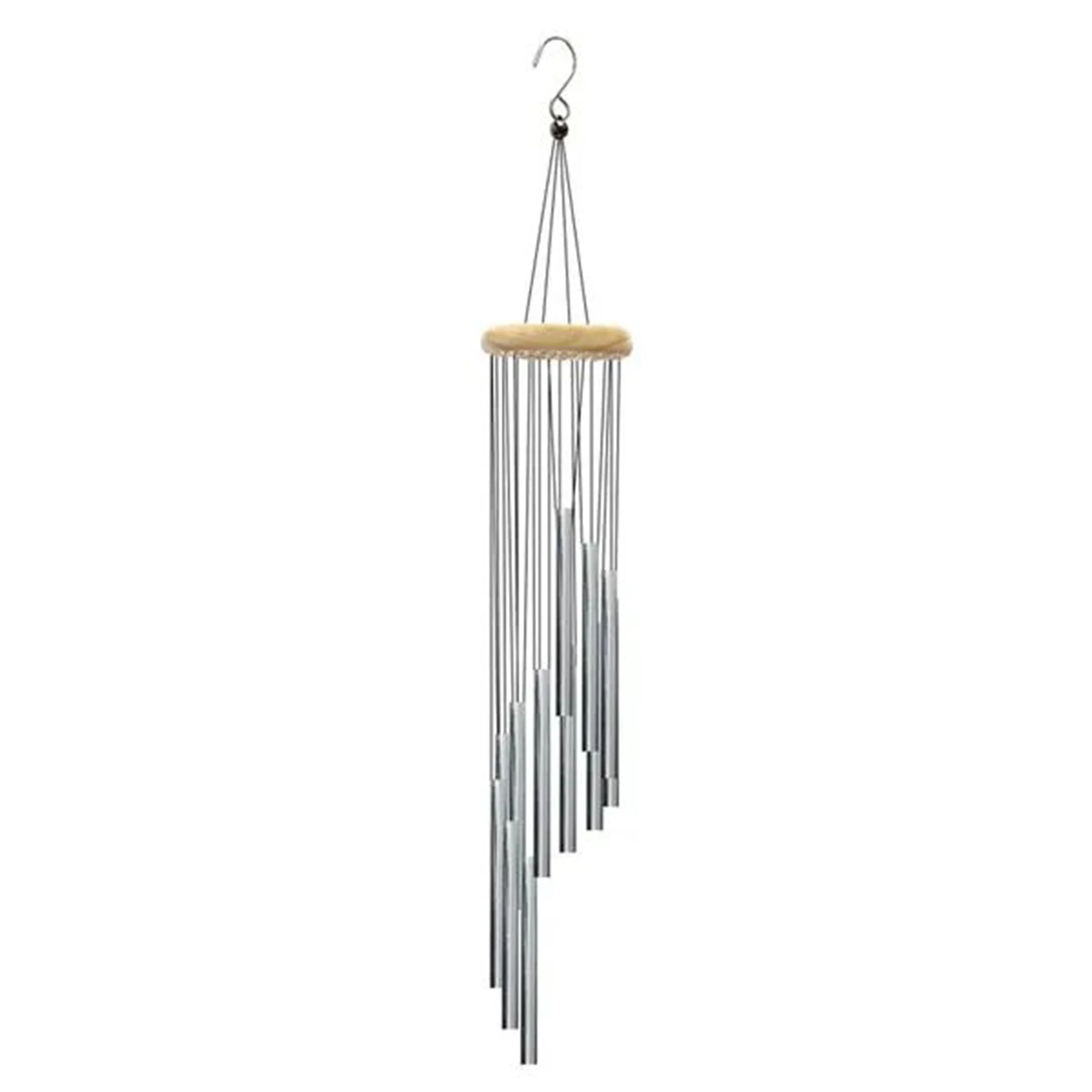 Campanas de viento de Metal de 12 tubos, adorno clásico hecho a mano nórdico para jardín, Patio, colgante de pared al aire libre, decoración del hogar de 8,5x59cm