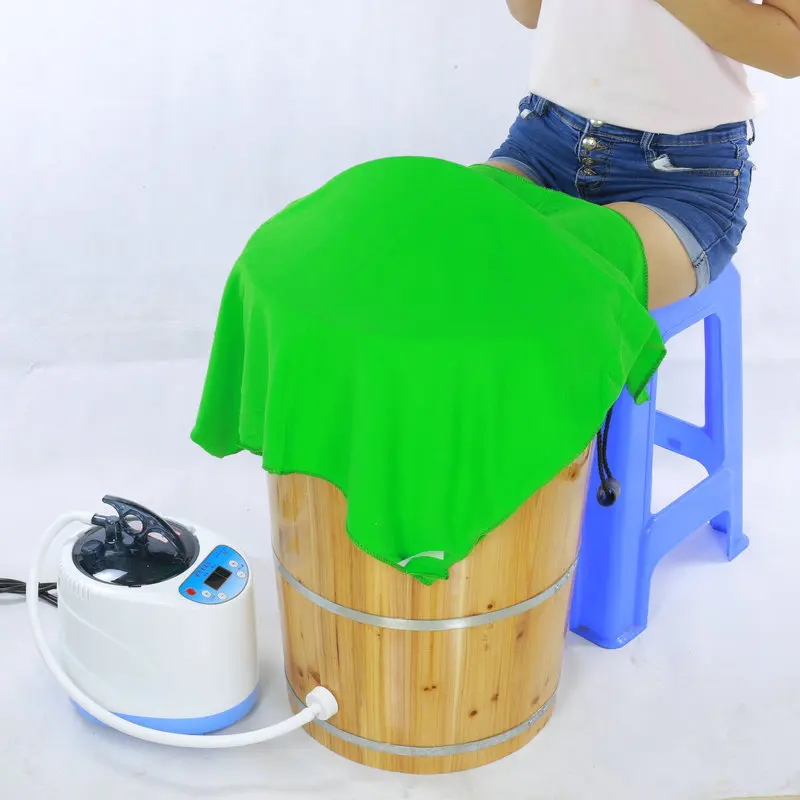 Foot soaking wooden bucket with lid foot bath fumigation bucket heating steam foot therapy steam foot fir foot washing bucket