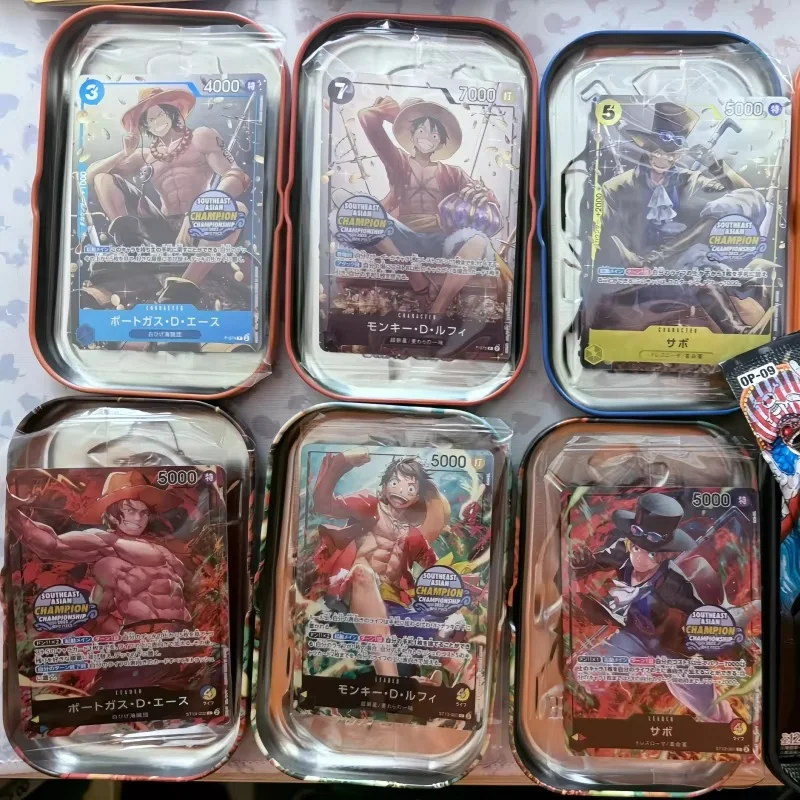 

New In Stock One Piece One Piece Opcg Op09 New Four Emperor Mini Iron Box Set Limited Edition Japanese Hobby Cards For Gifts Toy