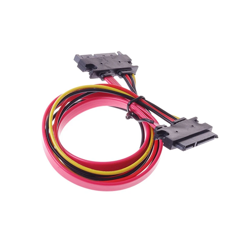 SATA 22 Pin Male To Female Sata Extension Cable SATA 3 III 22 Pin Male to Female 7+15 Pin SATA Data Power Combo Extension Ca