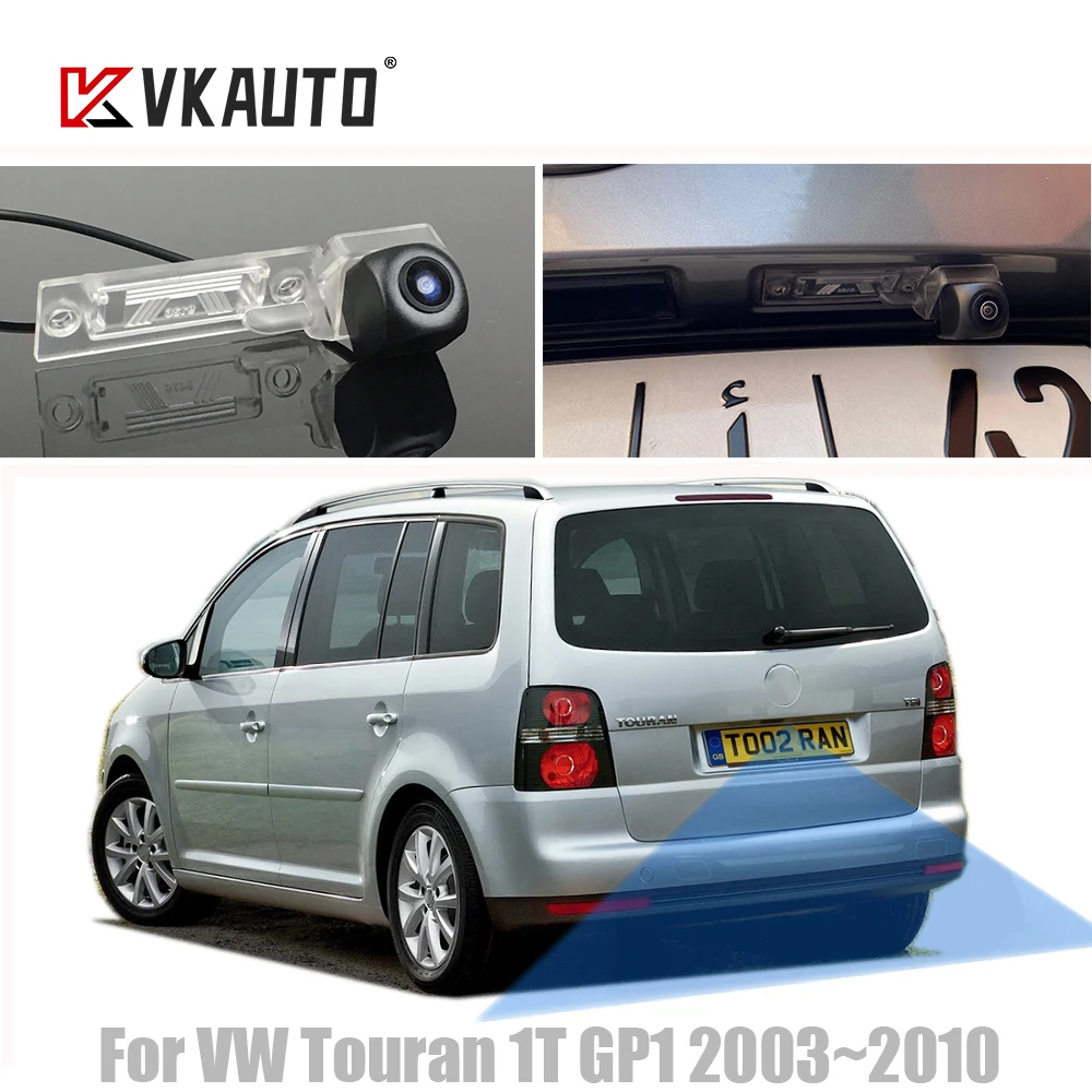 

VKAUTO Fish Eye Rear View Camera For VW Touran 1T GP1 Touran I 2003~2010 HD CCD Night Vision Reversing Backup Parking Camera