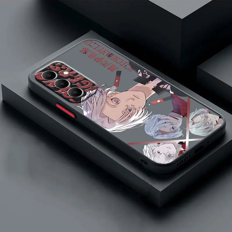 طوكيو المنتقمون أنيمي لسامسونج A73 A72 A71 A55 A54 A53 A52 A51 A35 A25 A15 A14 5G متجمد شفافة جراب هاتف