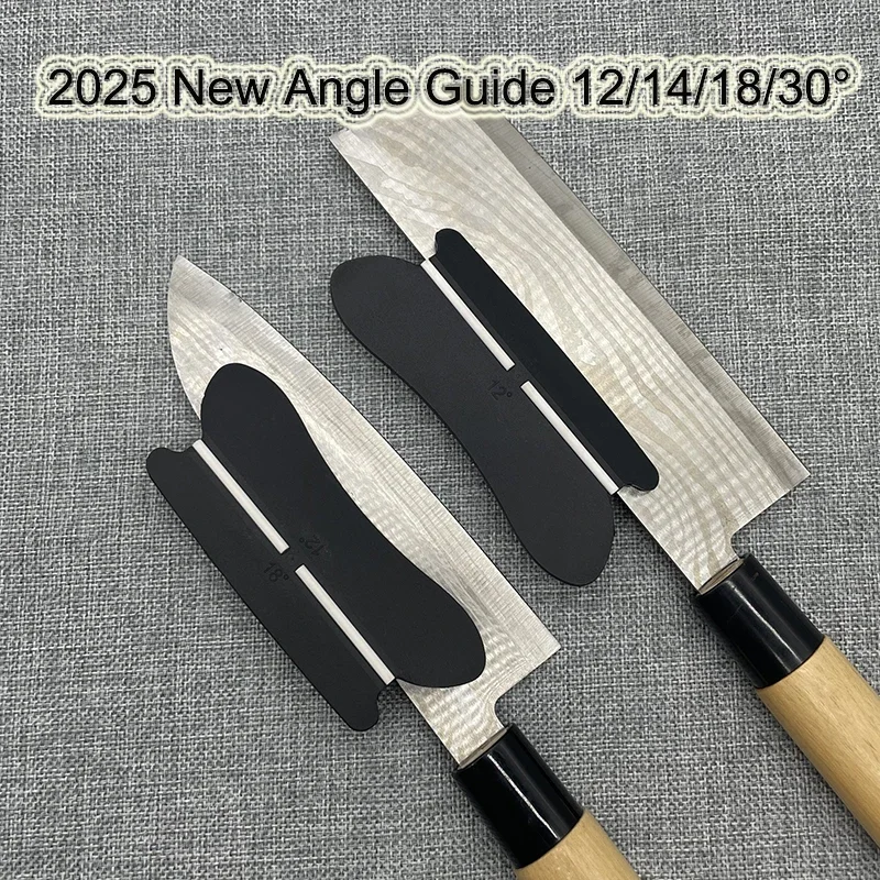 12/14/18/30°2025 New Angle Guide Whetstone Agate Stone Diamond Knife Sharpener Kitchen Knife System Fixed Angle Quick Sharpening