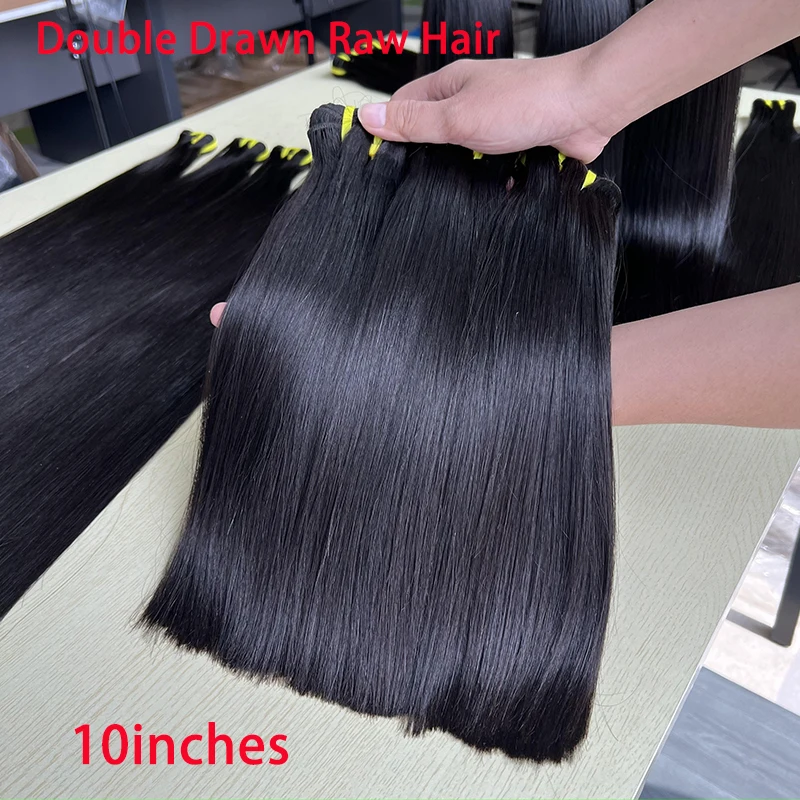 12A Grade Raw Human Hair Bundles Super Double Drawn Straight Bundles 100% Human Hair For Women 1/2/3 Bundle Whosales Deal