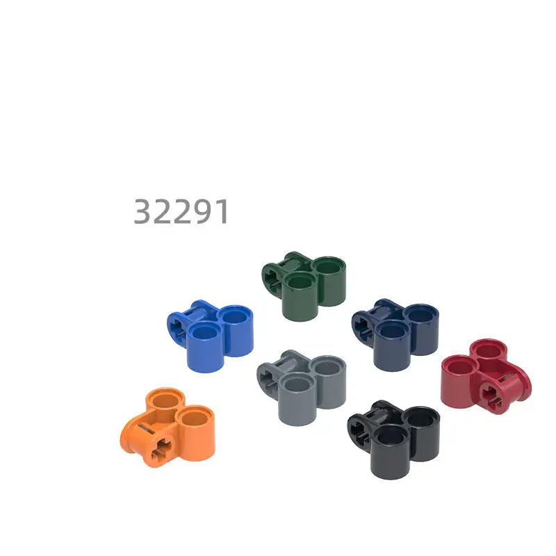 147pcs MOC Compatible Parts 32291 42163  389733  Axle and Pin Connector Perpendicular Double Building Blocks Bricks DIY