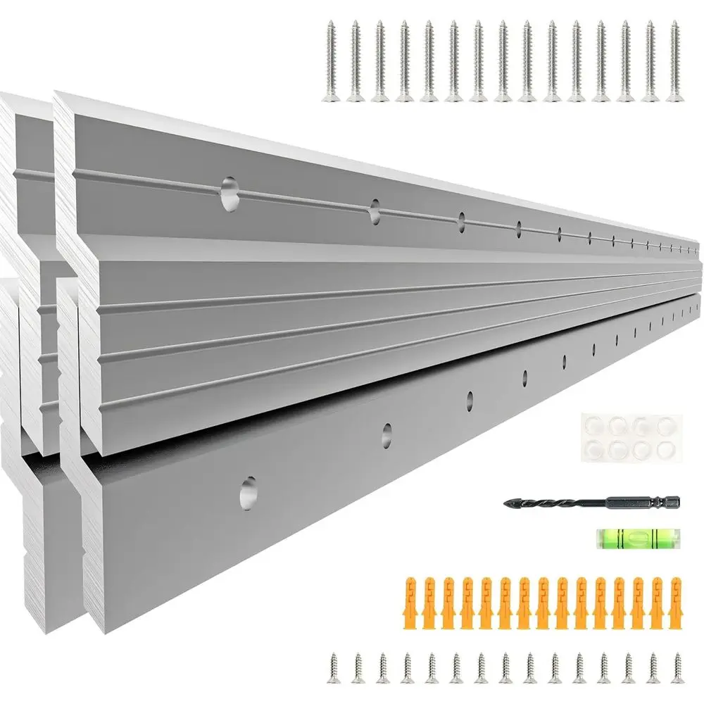 

Крепление для картин и предметов интерьера French Cleat Hanger Heavy Duty, 30 дюймов, Z-образные зажимы для подвешивания зеркал, картин, маркерных досок, полок и многого другого - для настенного крепления