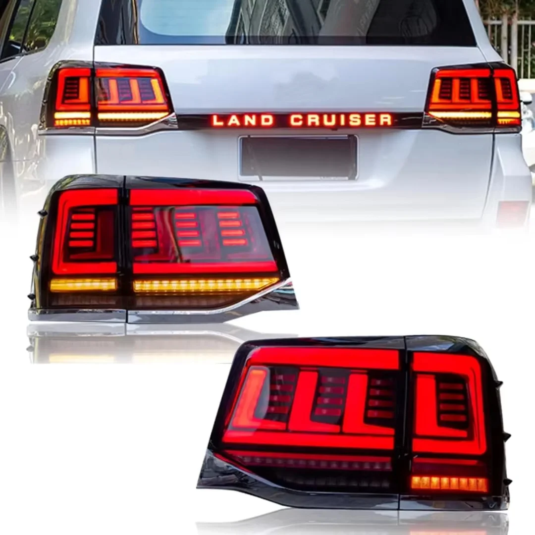 

LED Tail Light For Toyota Land Cruiser LC200 FJ200 2016-2020 Start Up Animation With Turn Signal Brake Lamp Auto Accessories