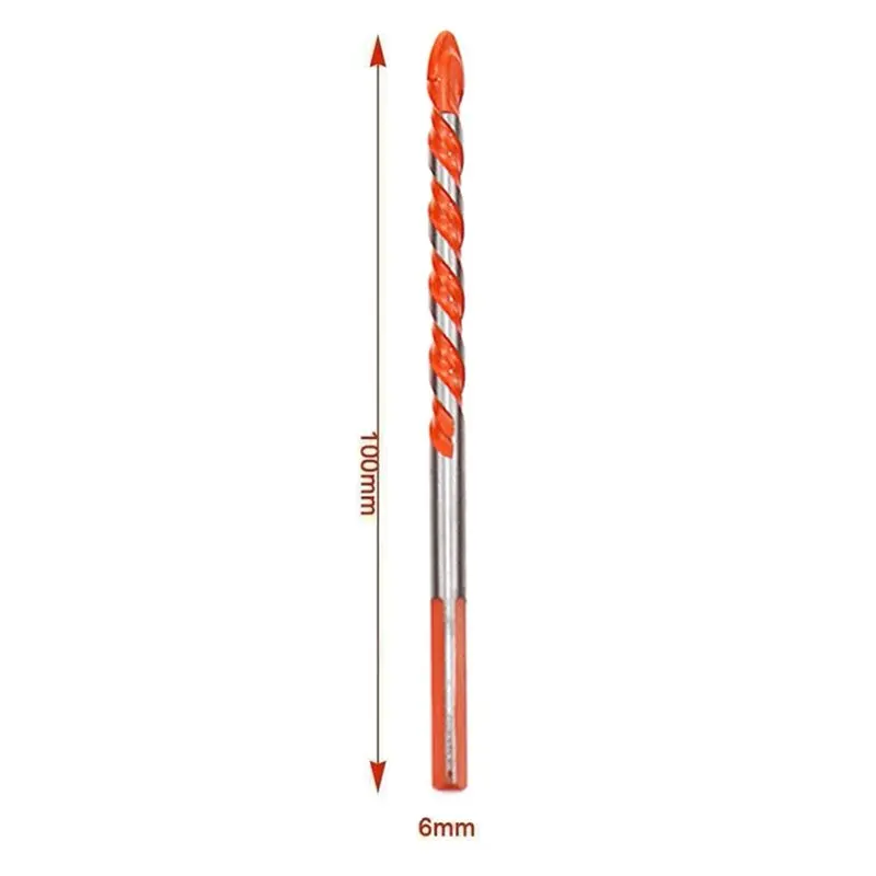 [NEWA08R】 Alloy Steel 6Mm Drill Bit For Porcelain Tile Concrete Brick Glass Triangular Multifunctional Drilling Tool