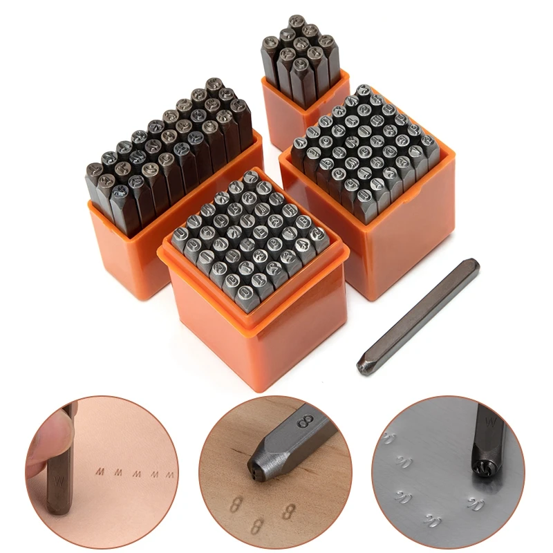 

9/27/36Pcs Alphabet Stamp Set Number & Letter Stamping Punch Kit Steel Die Embossing DIY Jewelry Metal Leather 3mm
