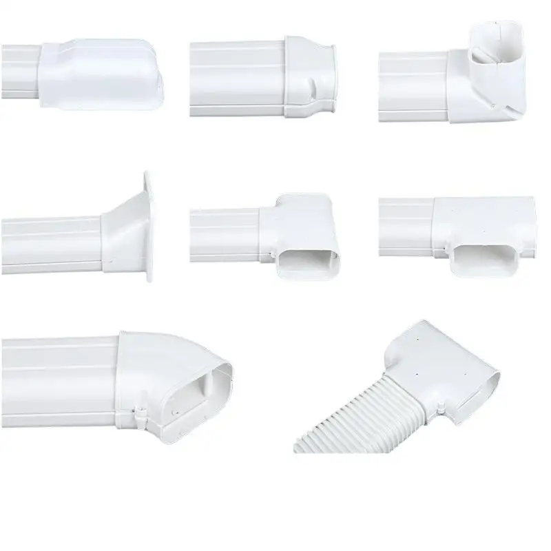 Hochfeste 75*65mm PVC-Klimaanlagen-Leitungsschutzkappe, Kupplungs-Endkappe, Flachbogenkappe für den langfristigen Einsatz im Freien – Detail 4