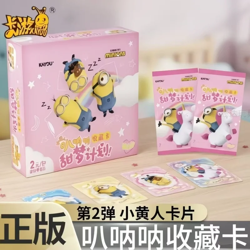 Nuevas Tarjetas Coleccionables KAYOU Minions Volumen 2 Cr Banana Sweet Dream Project, Mercancía Oficial de Anime para Fans
