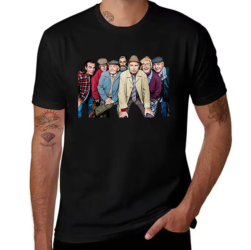 Men's Pure Cotton T-Shirt Classic Still Game Character Print Casual Crew Neck Short Sleeve Tee for TV Show Fans Daily Wear