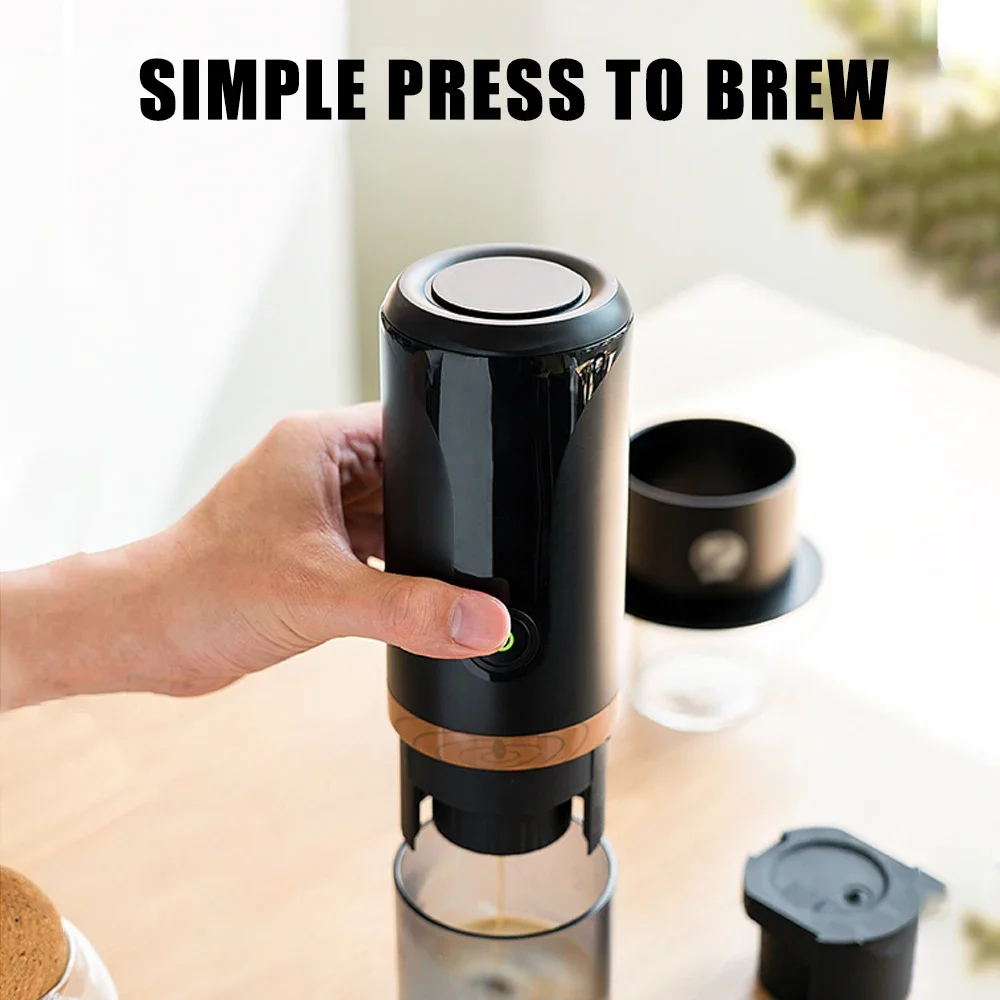 Portable Coffee Machine for Car Expresso Maker Nespresso Dolcegusto Capsule Espresso Machine Coffee Powder for Travel and Picnic