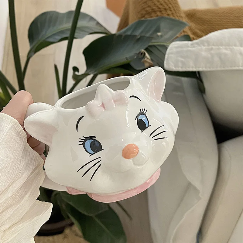 Disney The Aristocats Duchess Ceramic Mug Cup Action Figure Toys Cute Key Tray Disney Duchess Home Decoration Model Kids Gifts