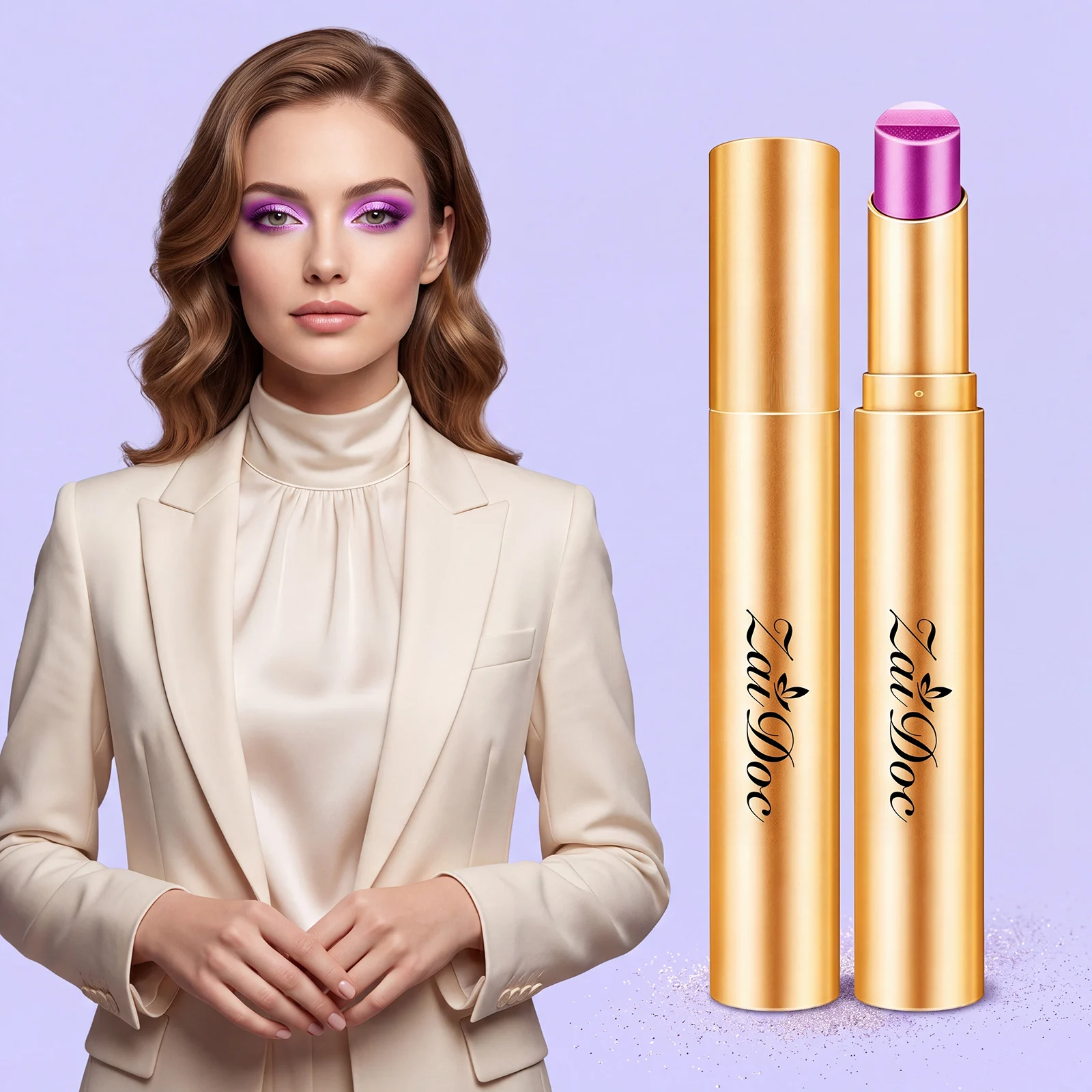 3-Farben-Gradient-Lidschatten-Stift-Set, matt und schimmernd, Creme-Lidschatten, dreifarbig, wasserfest, langanhaltender Lidschatten-Stift für Frauen – Detail 6