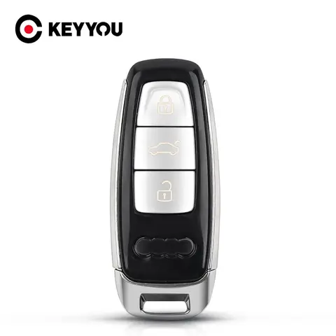 KEYYOU-스마트 원격 자동차 키 셸 커버 케이스, 아우디 A1 A2 A3 A4 A4L A5 A6 A6L A7 A8 A8L Q5 S7 S8 2017 2018 2019