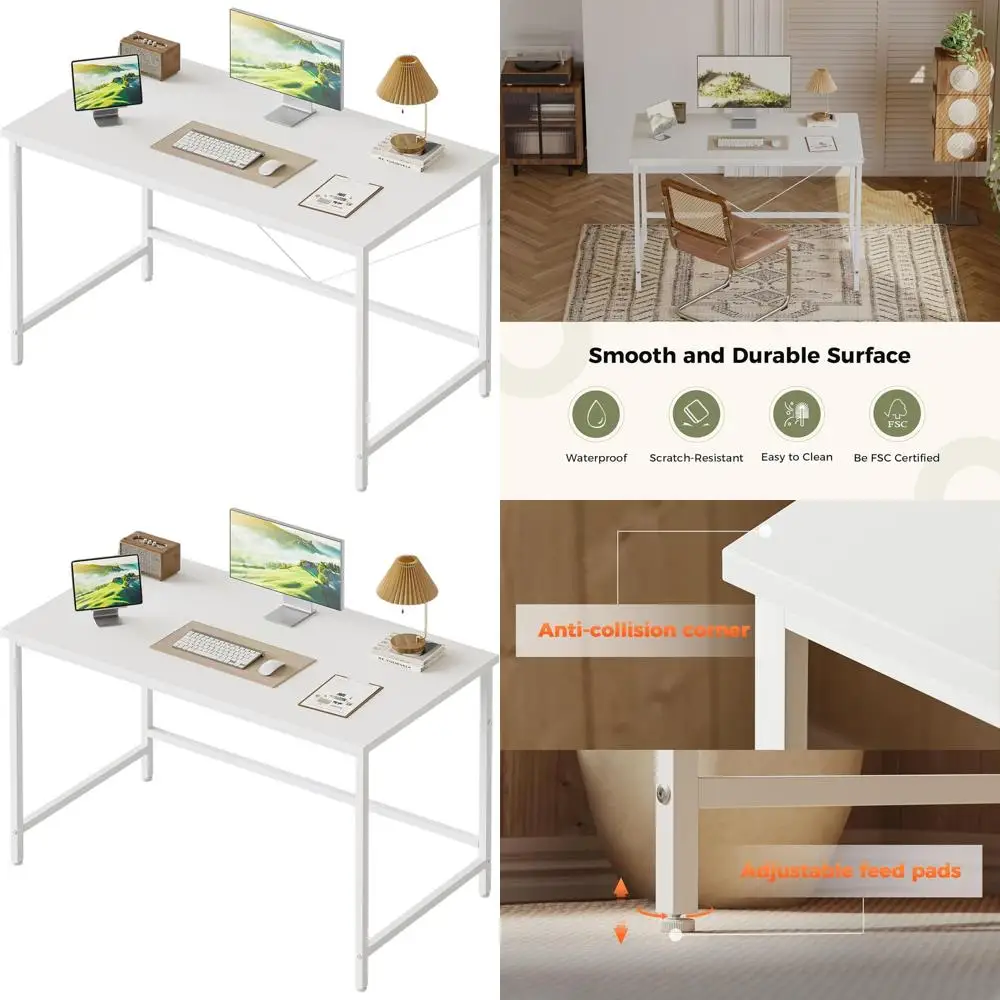 

Компактный письменный стол для домашнего офиса, игр и учебы в простом стиле