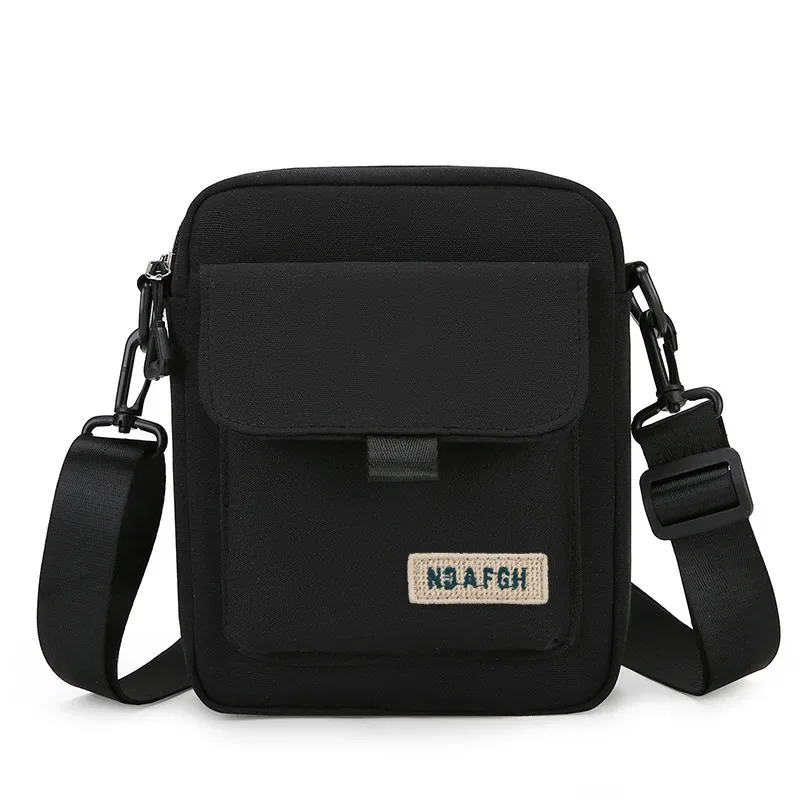 New Trendy Messenger Bag Casual Shoulder Bag Mobile Phone Bag Small Square Bag Casual Portable Small Satchel for Men and Women