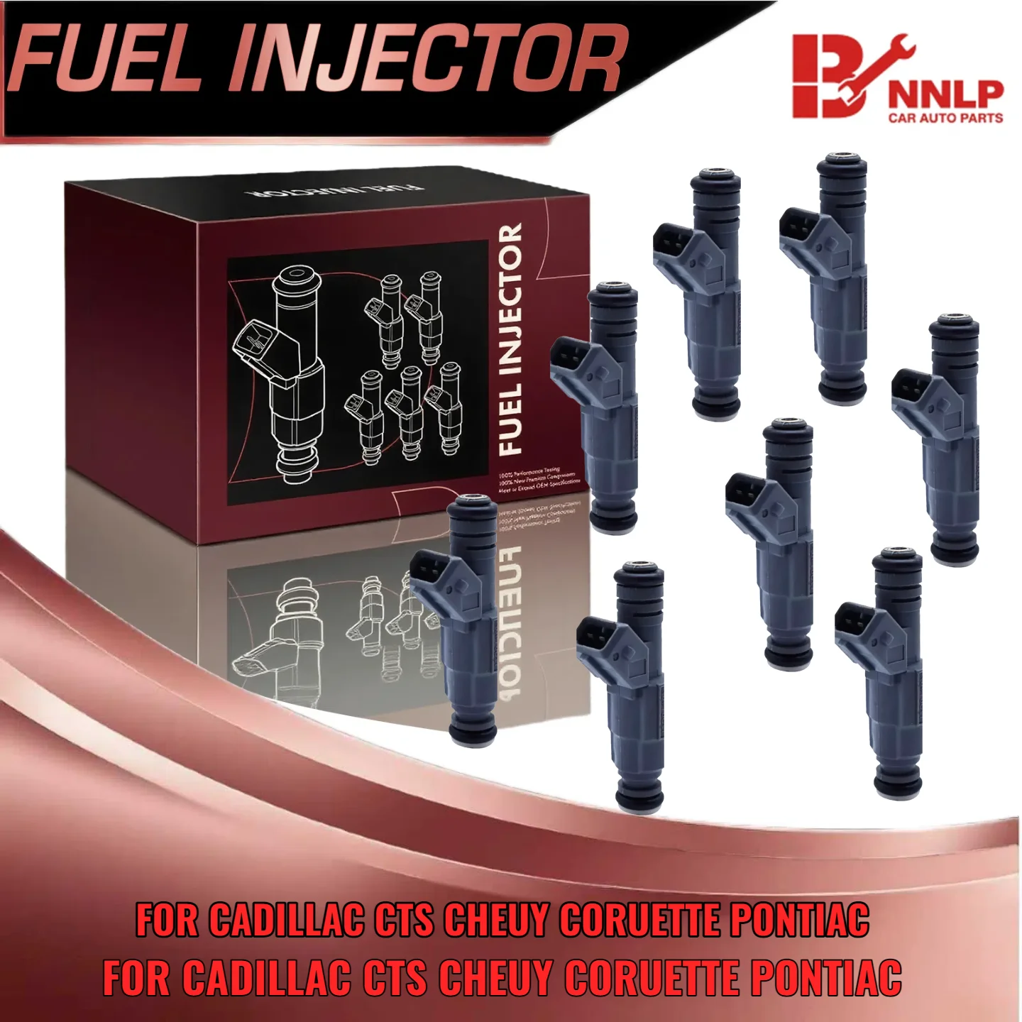

8x Fuel Injector for Cadillac CTS 2004 2005 for Chevy Corvette Camaro for Pontiac 5 7L V8 FJ647