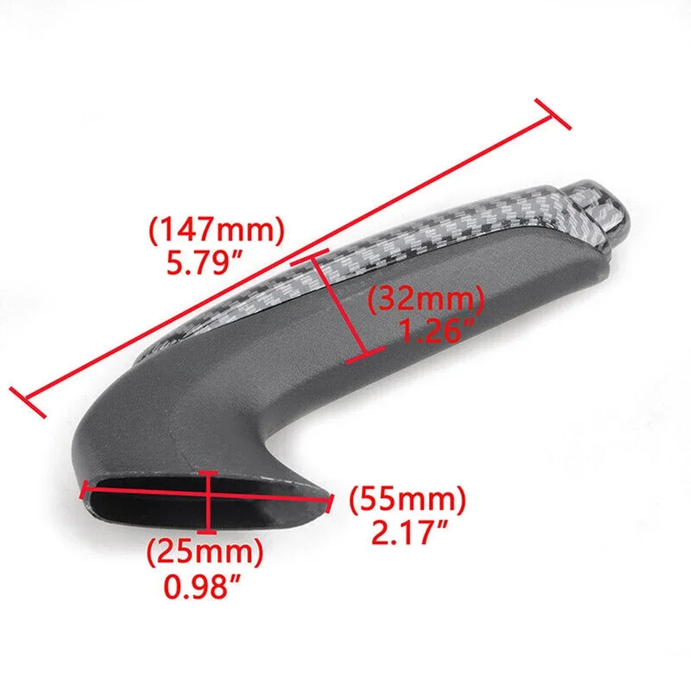 Car Front Hand Brake Handle Cover For Honda Civic Coupe Sedan 2006 - 2011 Carbon Fiber Style Front Hand Brake Trim Cover